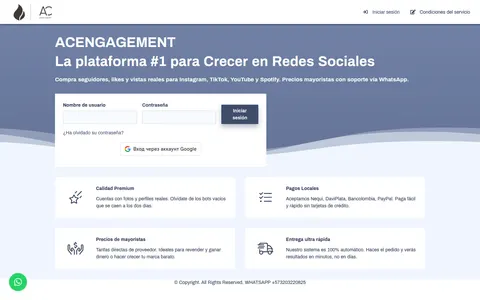acengagement.com homepage