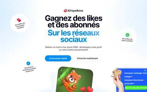 afriqueboost.com homepage