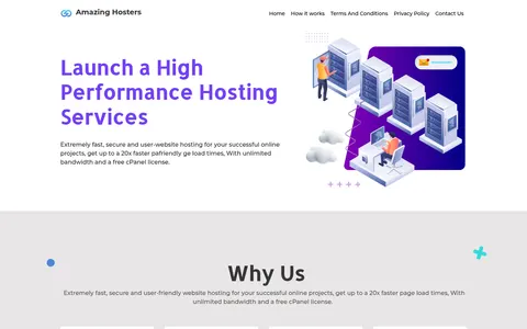 amazinghosters.co homepage