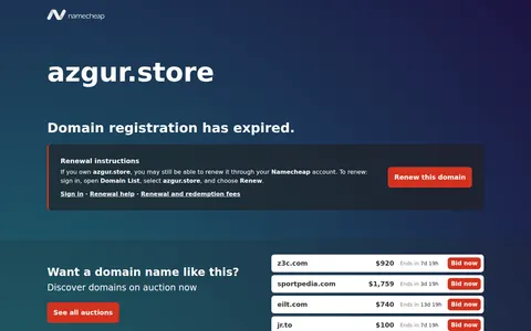azgur.store homepage