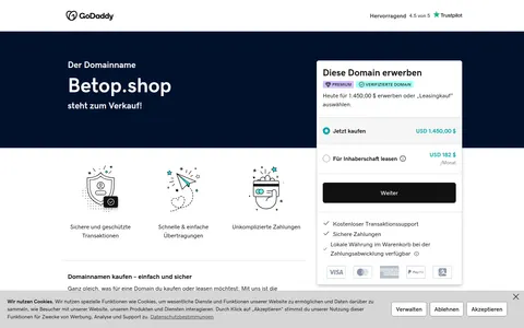 betop.shop homepage