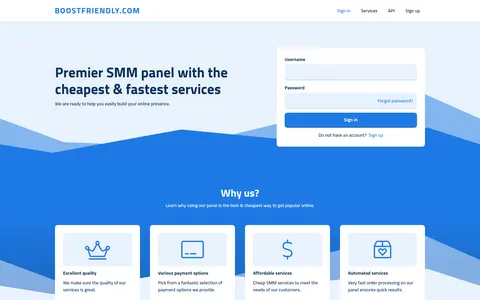 boostfriendly7.com homepage