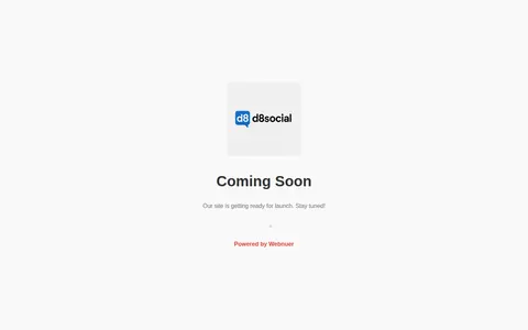 d8social.com homepage