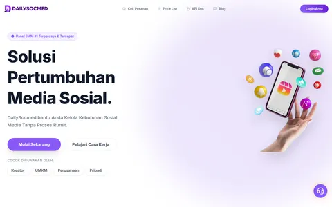 dailysocmed.com homepage