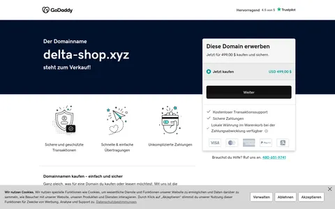 delta-shop.xyz homepage