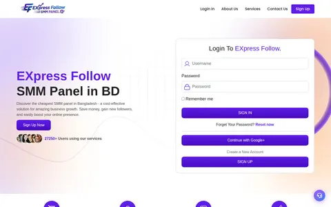 expressfollow.com homepage