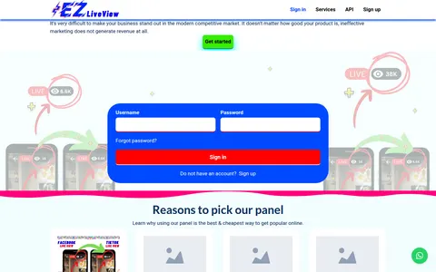 ezliveview.com homepage