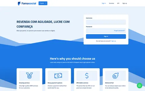 famasocial.net homepage