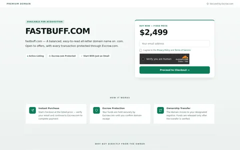 fastbuff.com homepage