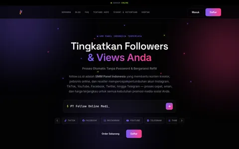 follow.co.id homepage