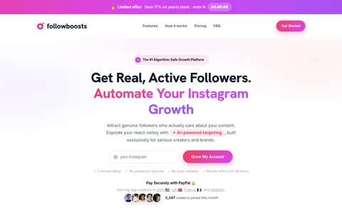 followboosts.com homepage