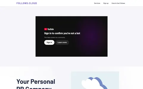 follows.cloud homepage