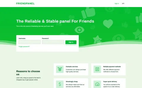 friendpanel.club homepage