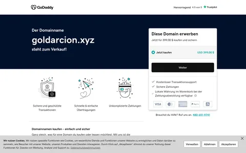 goldarcion.xyz homepage
