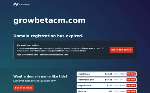 growbetacm.com homepage