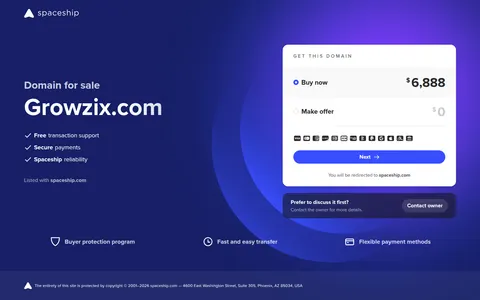growzix.com homepage