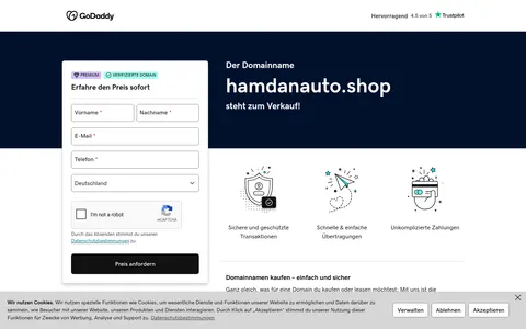 hamdanauto.shop homepage