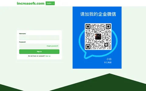increasefs.com homepage
