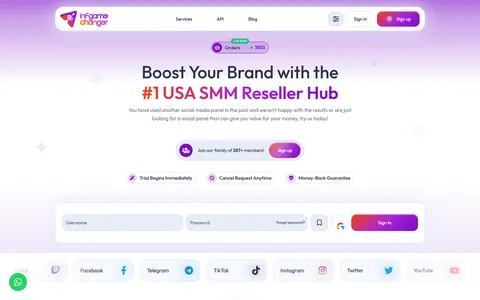 infgamechanger.com homepage