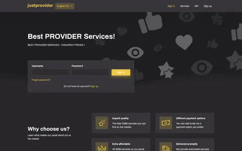 justprovider.net homepage