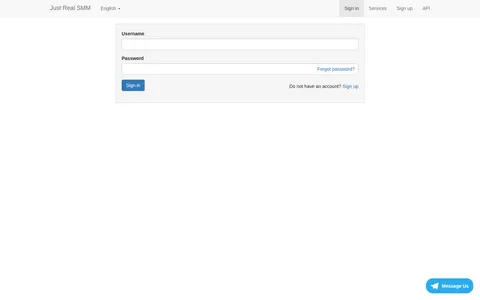 justrealsmm.com homepage