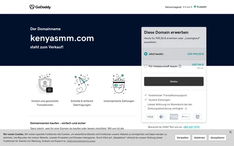 kenyasmm.com homepage