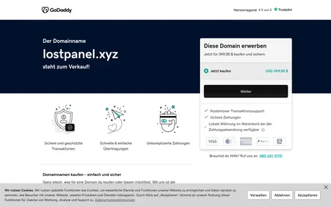 lostpanel.xyz homepage