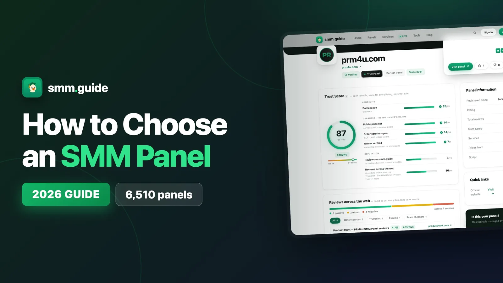 How to Choose an SMM Panel in 2026 — Video Guide + 5 Rules