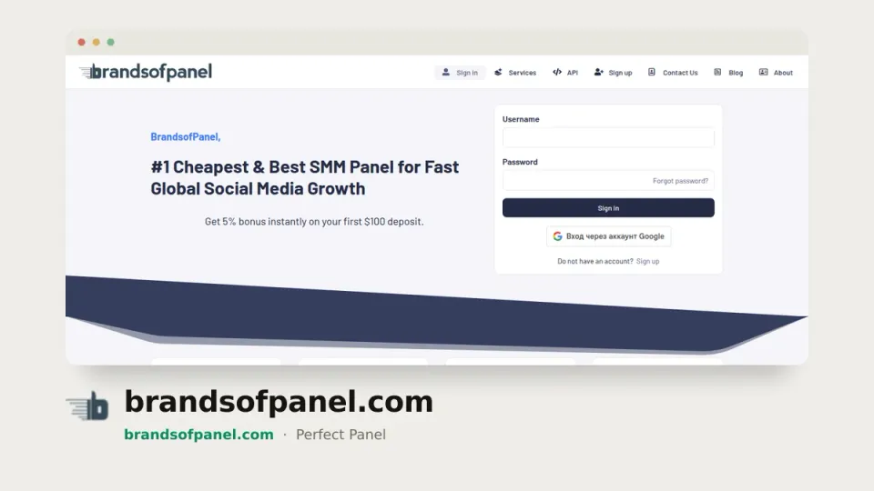 brandsofpanel.com homepage — #14 most popular SMM panel of 2026 by real orders