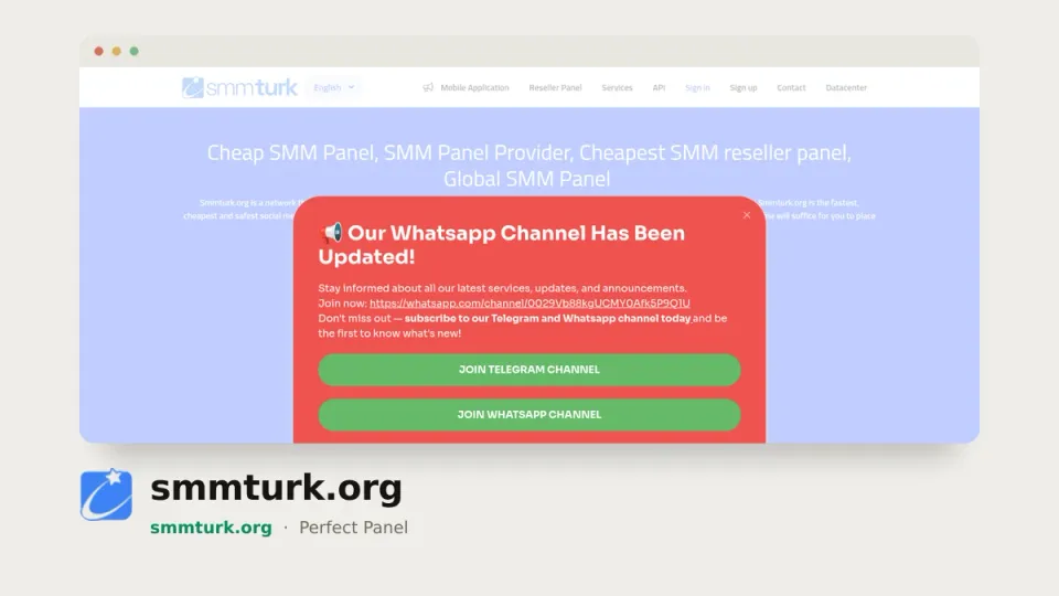 smmturk.org homepage — #5 most popular SMM panel of 2026 by real orders
